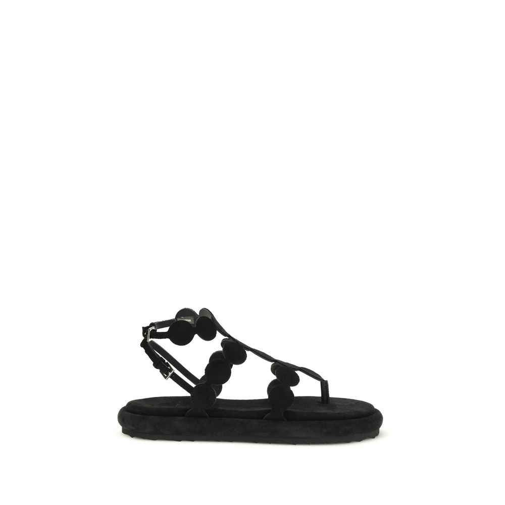Pierre Hardy Black Calf Leather Bos Taurus Platform Sandals | Regal Royce