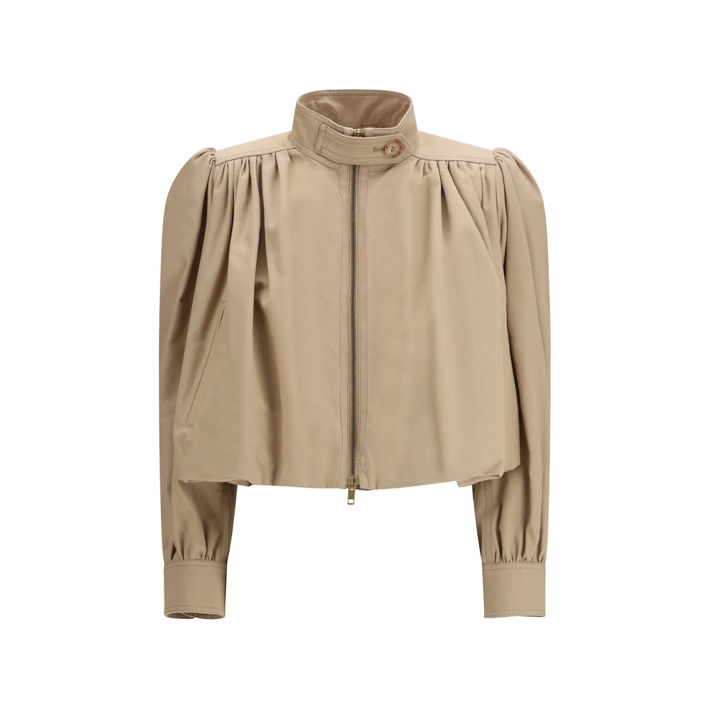 Chloé Beige Cotton Jackets And Coat | Regal Royce