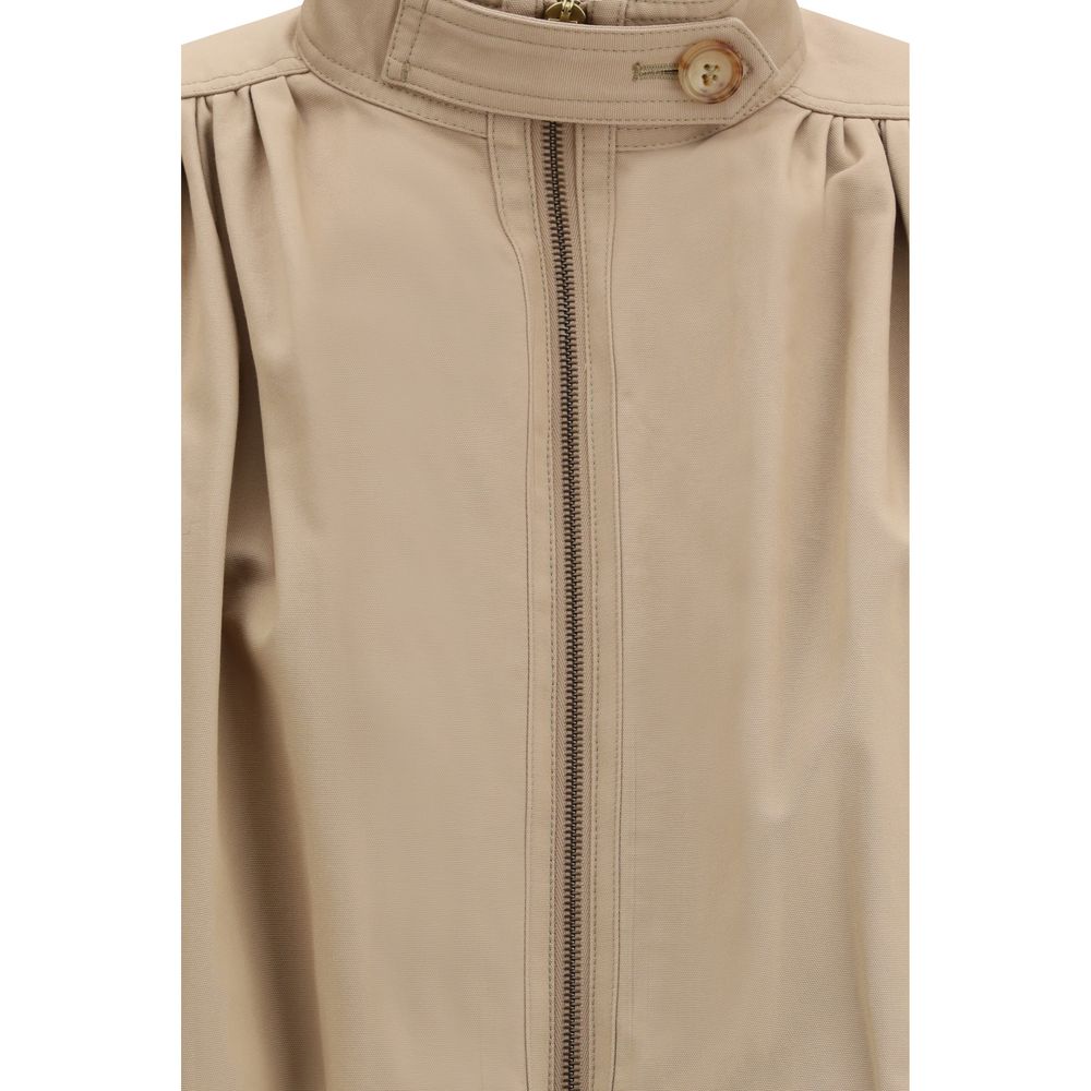 Chloé Beige Cotton Jackets And Coat | Regal Royce