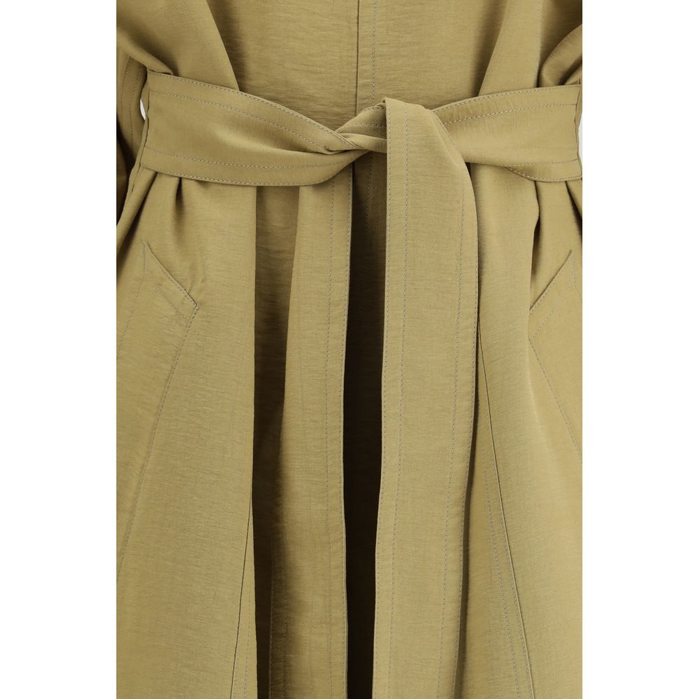 Petar Petrov Beige Lyocell Trench Coat | Regal Royce