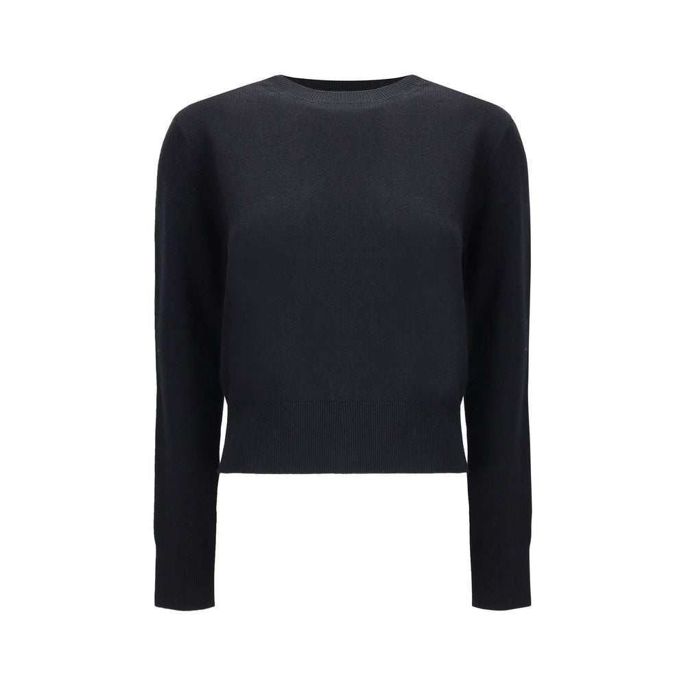 Ami Paris Black Merino Wool Sweatshirt | Regal Royce