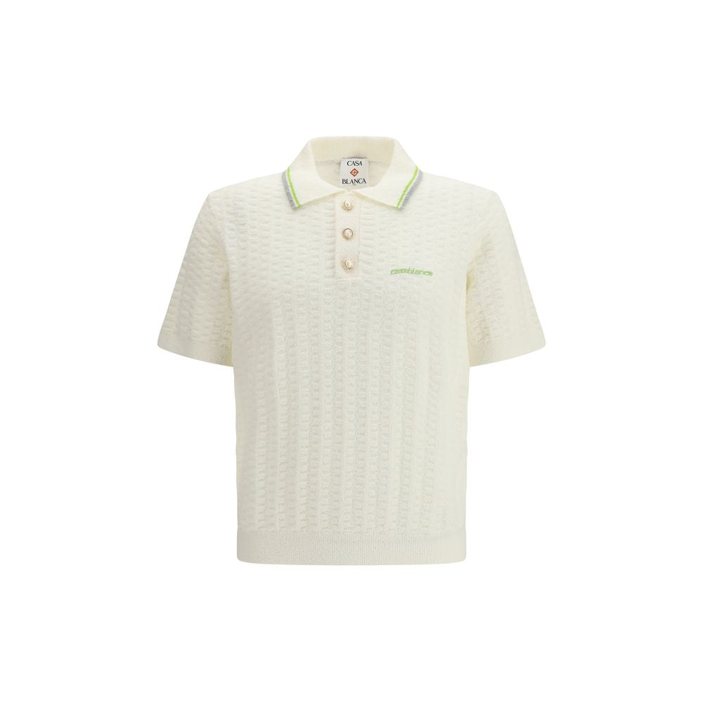 Casablanca Beige Cotton Polo Shirt | Regal Royce