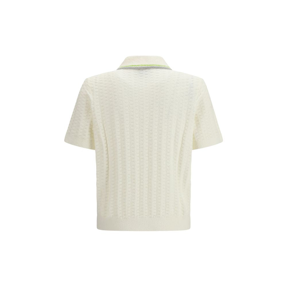 Casablanca Beige Cotton Polo Shirt | Regal Royce