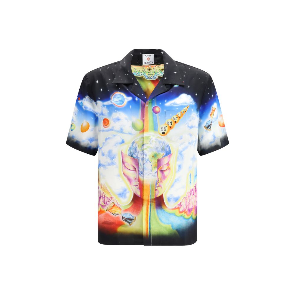 Casablanca Multicolor Silk Pattern Shirt | Regal Royce