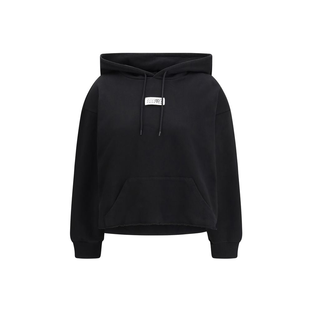 MM6 Black Cotton Sweatshirt | Regal Royce