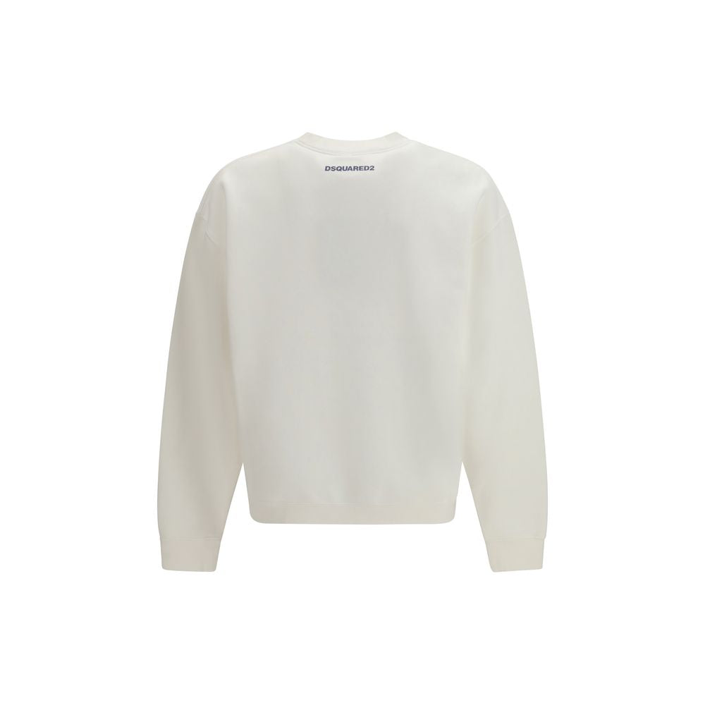 Dsquared² White Cotton Sweatshirt | Regal Royce