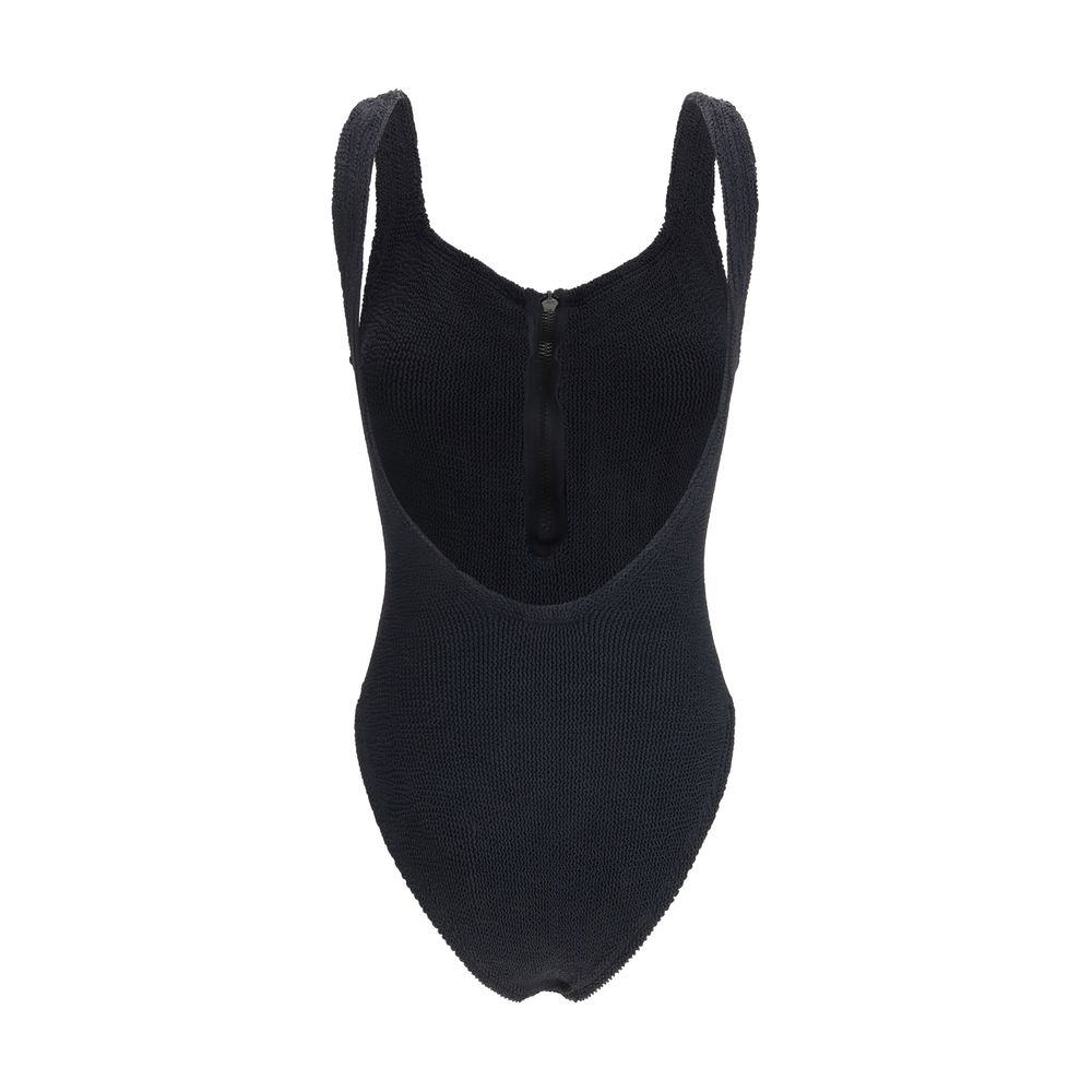 Hunza G Black Polyamide One-Piece Swimsuit | Regal Royce
