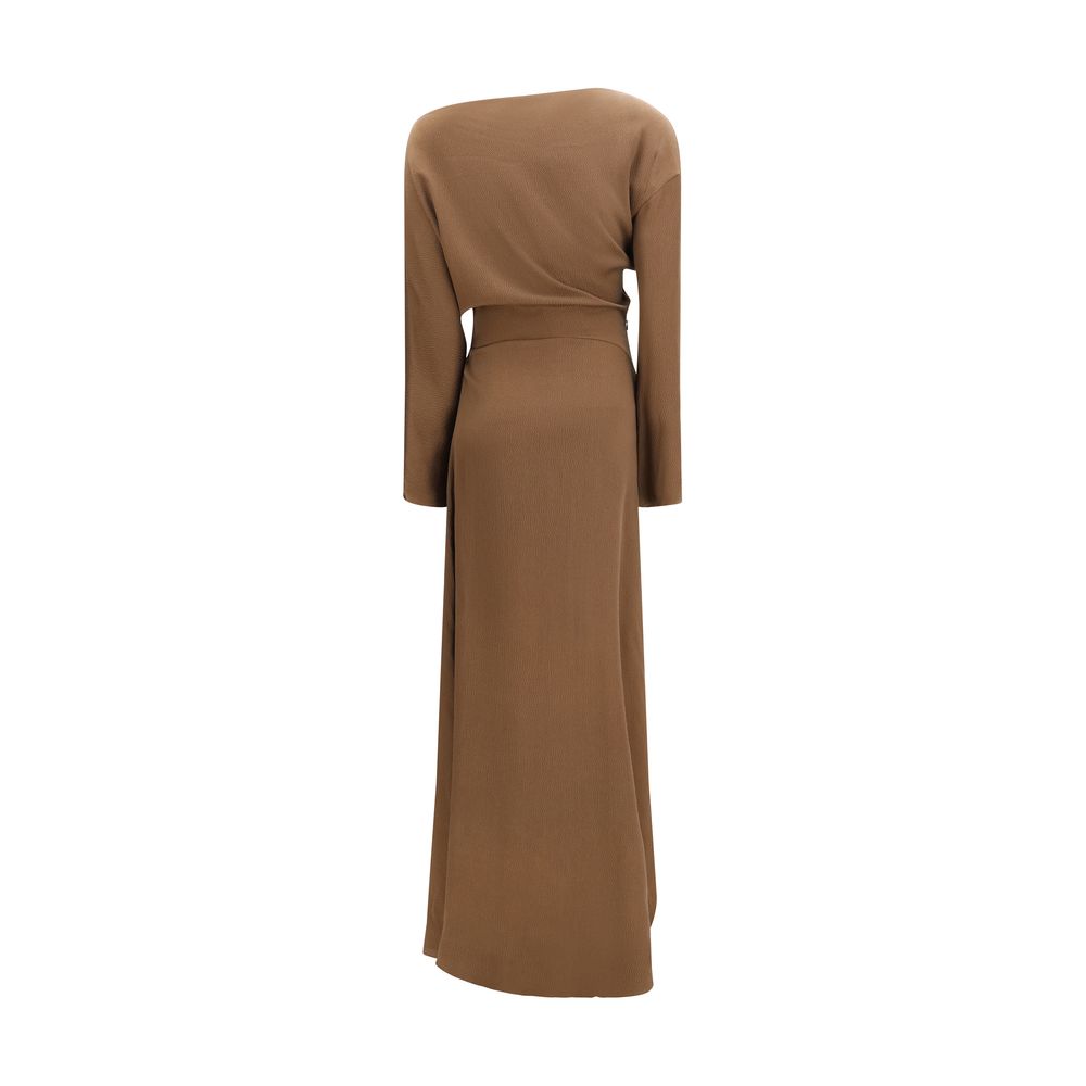 Petar Petrov Brown Silk Casual Dress | Regal Royce