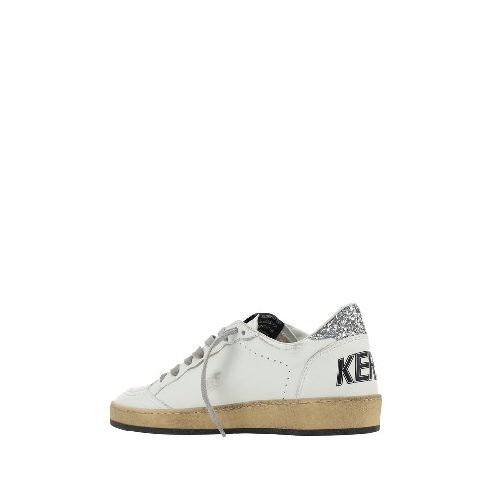 Golden Goose White Goatskin Sneakers | Regal Royce