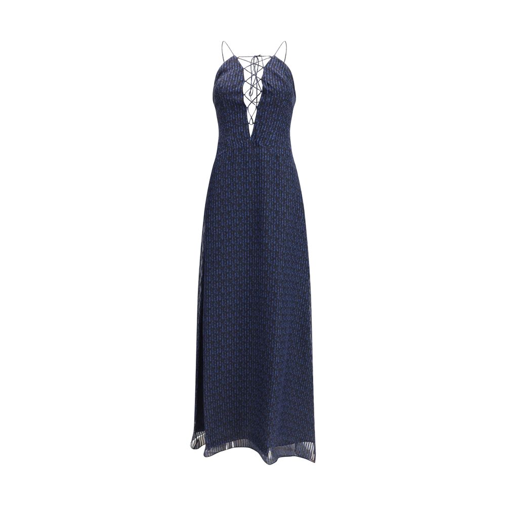 Kristina Ti Blue Silk Casual Dress | Regal Royce