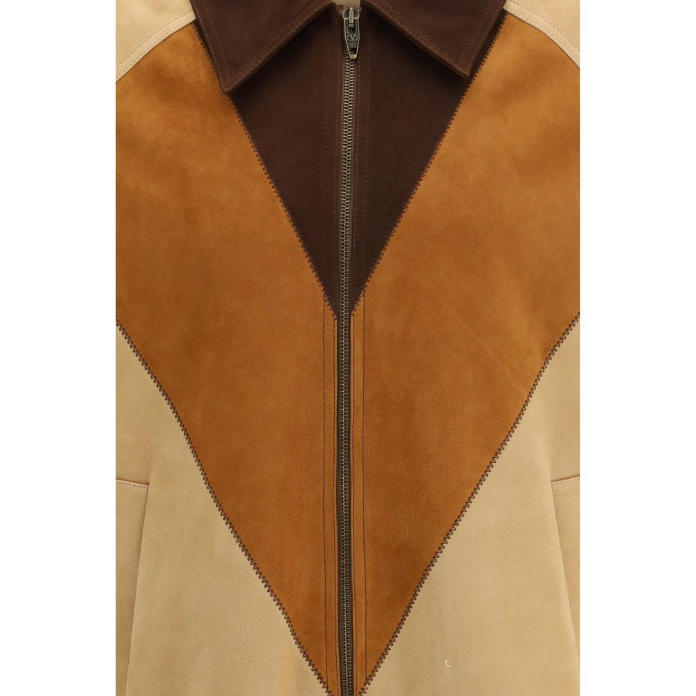 Valentino Brown Goatskin Biker Jacket | Regal Royce