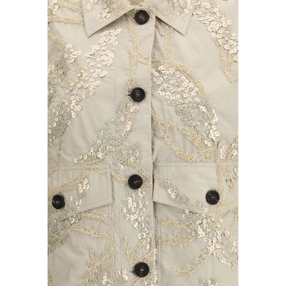 Brunello Cucinelli Beige Cotton Coat | Regal Royce