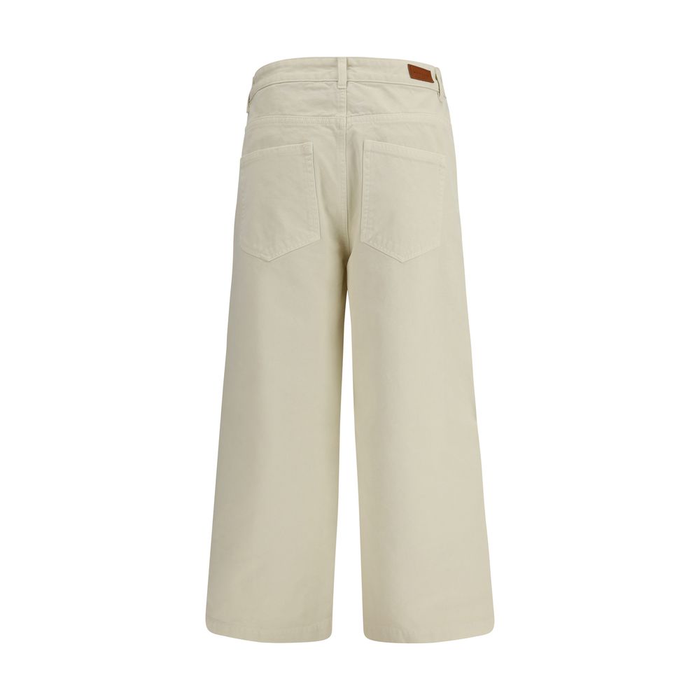 Moncler Beige Cotton Casual Pants | Regal Royce