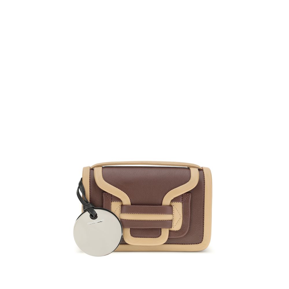 Pierre Hardy Brown Calf Leather Bos Taurus Shoulder Bag | Regal Royce
