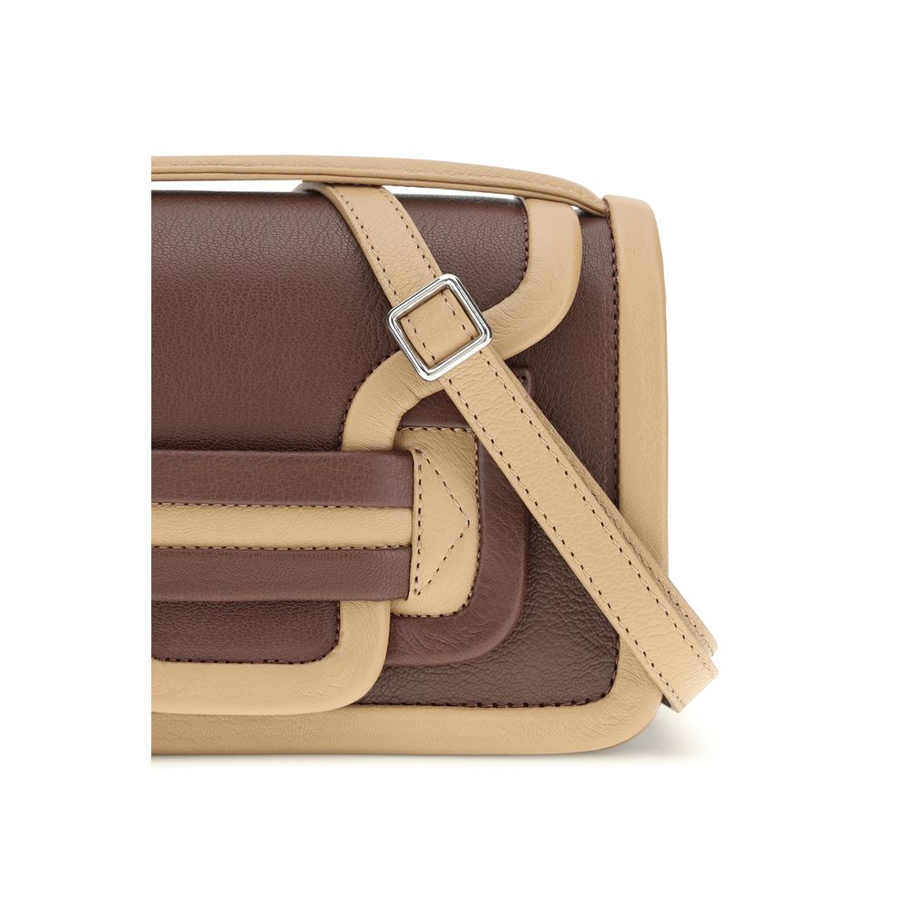 Pierre Hardy Brown Calf Leather Bos Taurus Shoulder Bag | Regal Royce