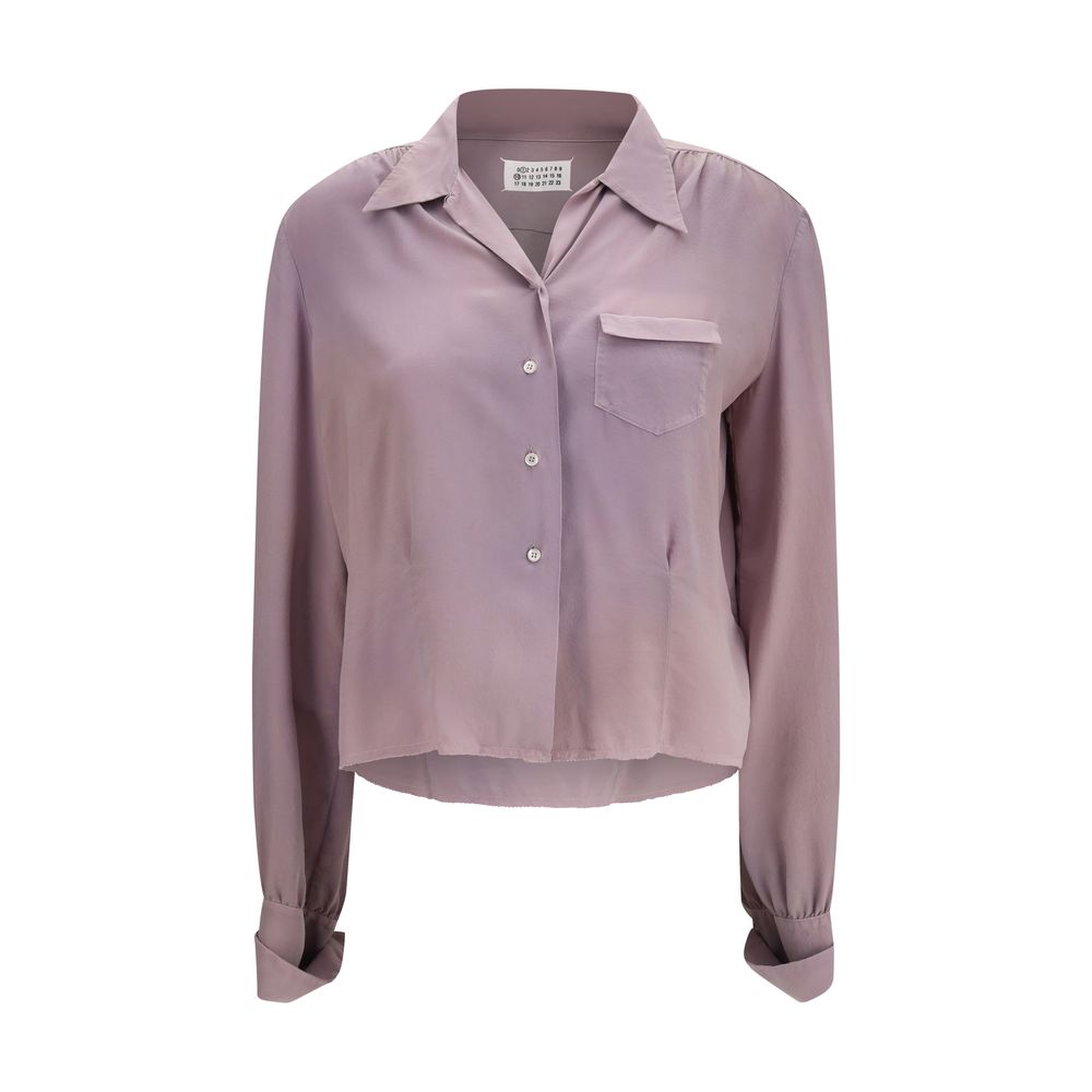 Maison Margiela Purple Silk Dress Shirt | Regal Royce