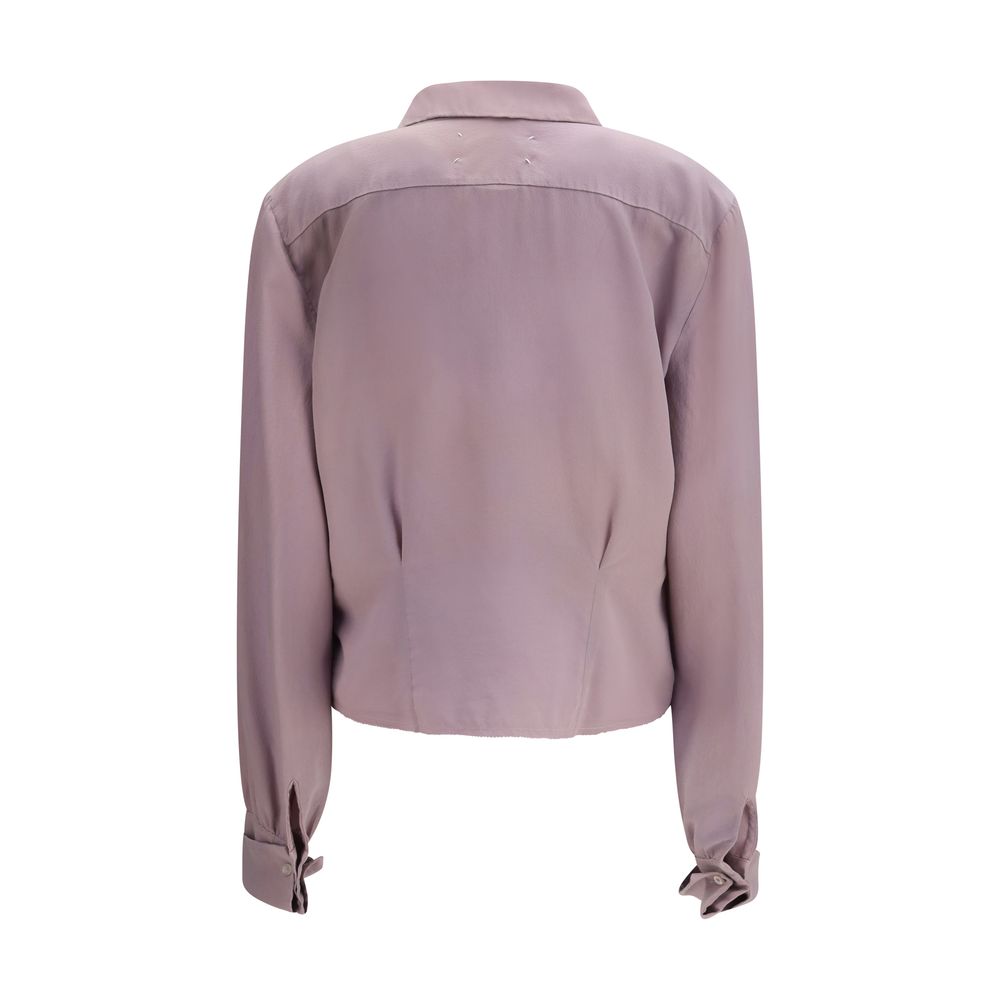 Maison Margiela Purple Silk Dress Shirt | Regal Royce