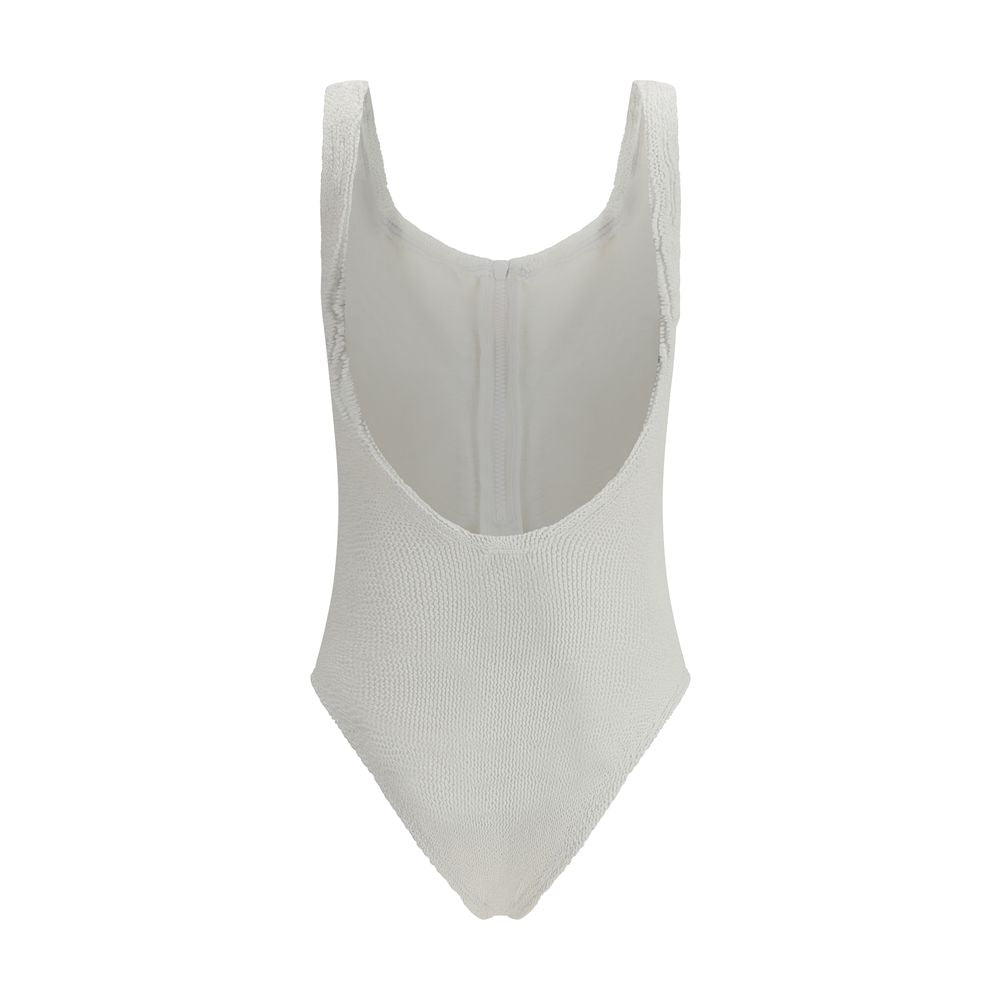 Hunza G White Polyamide One-Piece Swimsuit | Regal Royce