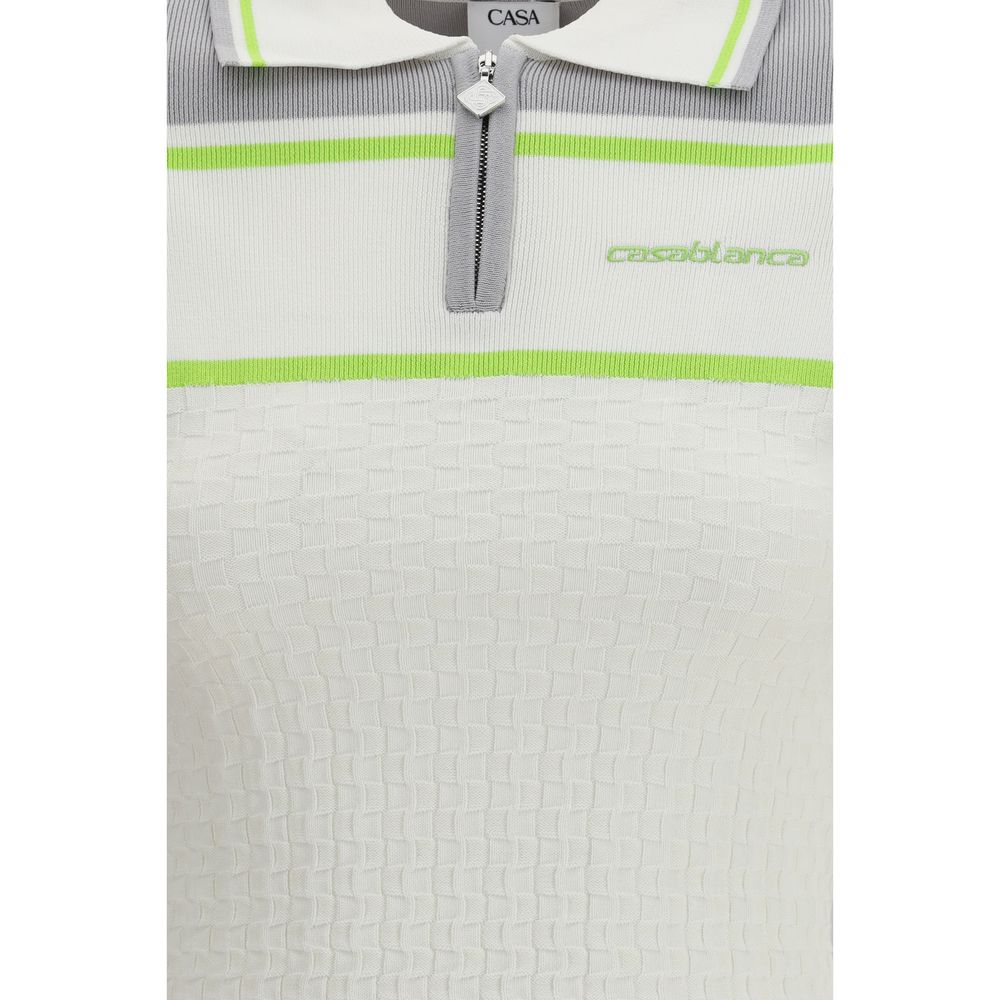 Casablanca White Viscose Polo Shirt | Regal Royce