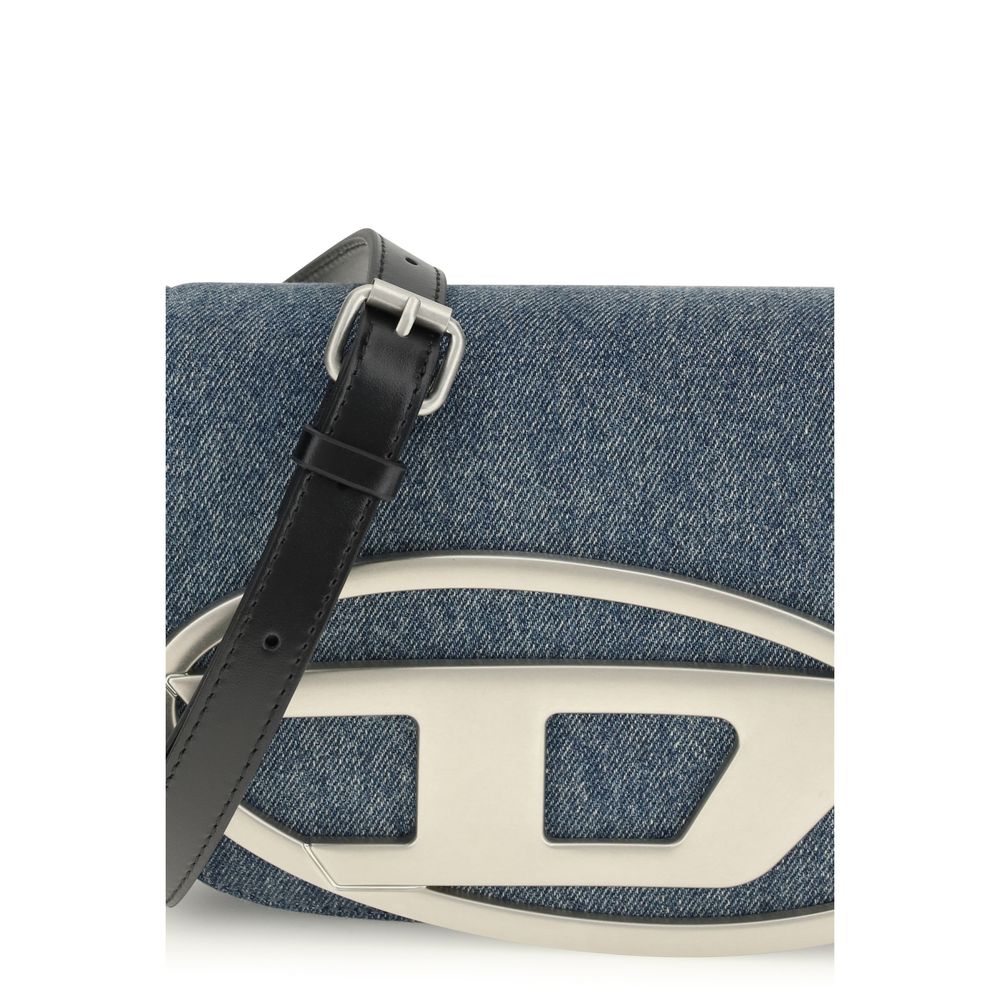Diesel Blue Cotton Shoulder Bag | Regal Royce