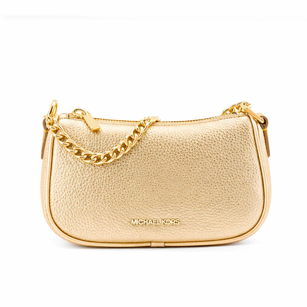 Michael Kors Gold Leather Shoulder Bag | Regal Royce
