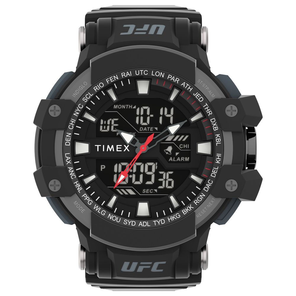 Timex Black Rubber Digital Watch | Regal Royce