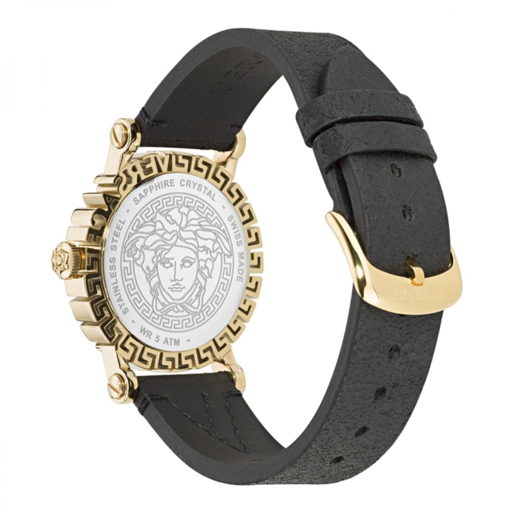 Versace Black Fur Dress Watch | Regal Royce