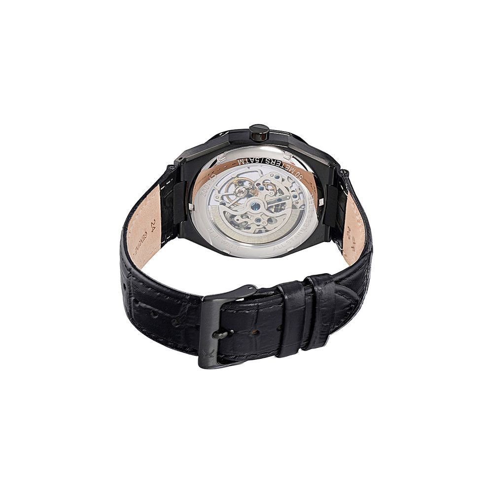 Pierre Cardin Black Leather Dress Watch | Regal Royce