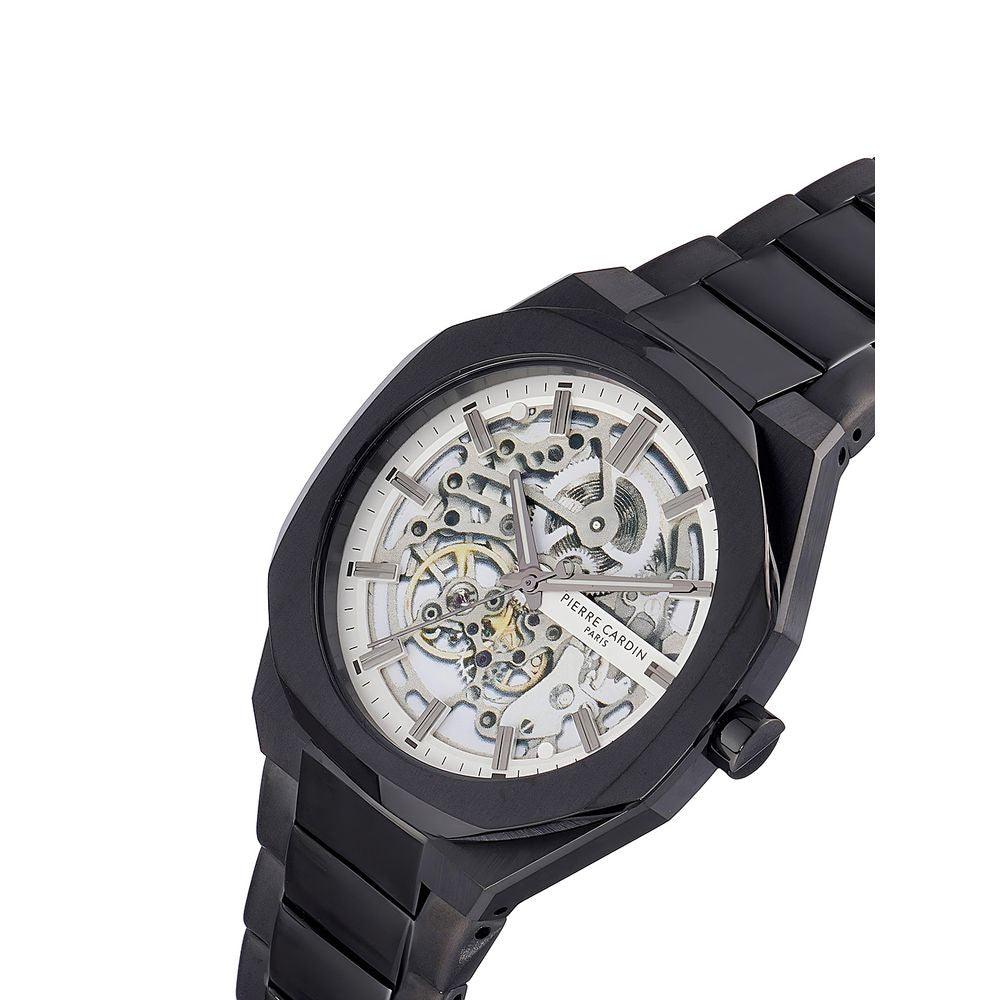 Pierre Cardin Black Stainless Steel Dress Watch | Regal Royce