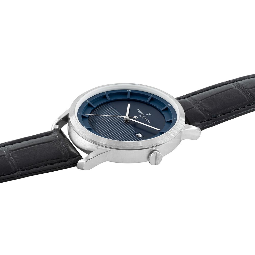 Pierre Cardin Black Leather Dress Watch | Regal Royce