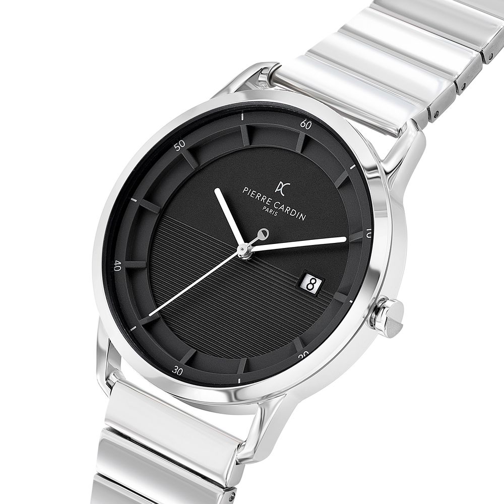 Pierre Cardin Gray Stainless Steel Dress Watch | Regal Royce