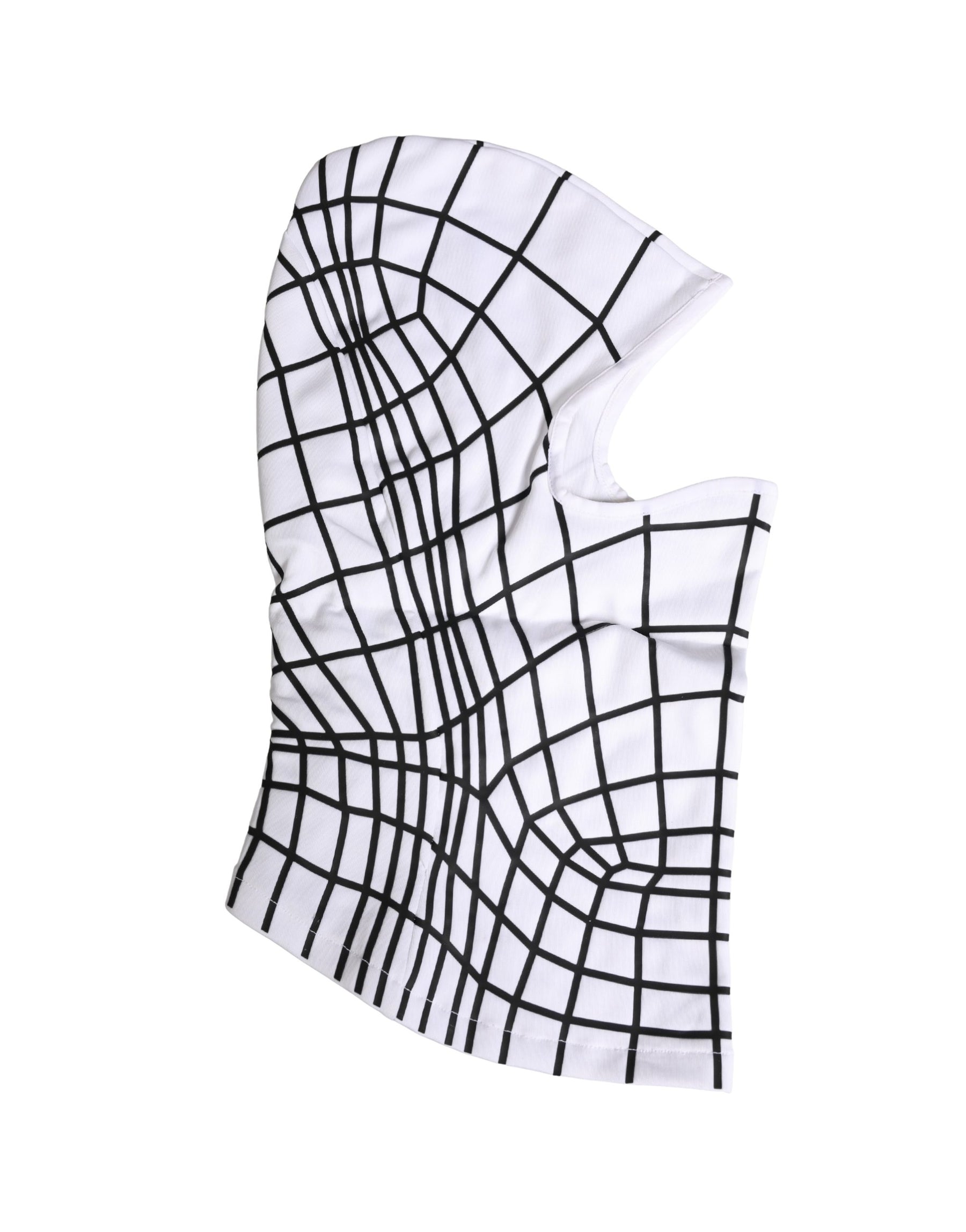 Dolce & Gabbana Men White Stripes Nylon Ski Mask Balaclava Hat | Regal Royce