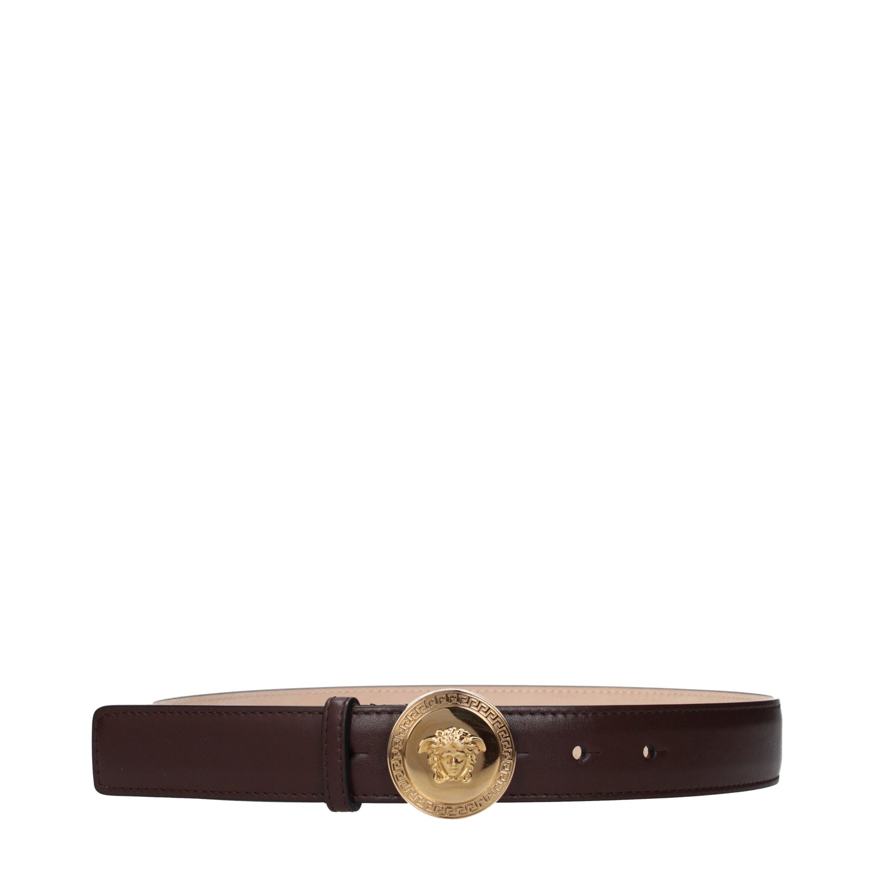Versace Brown Leather Regular Belt | Regal Royce