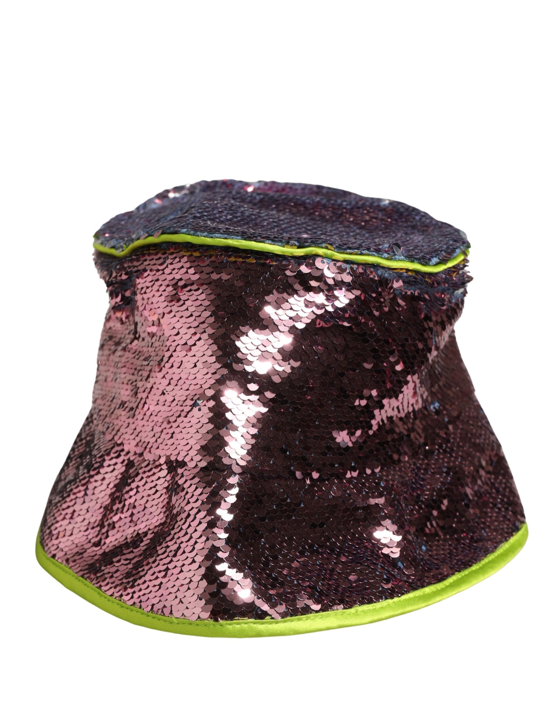 Dolce & Gabbana Men Purple Sequined Bucket Fisherman Capello Hat | Regal Royce