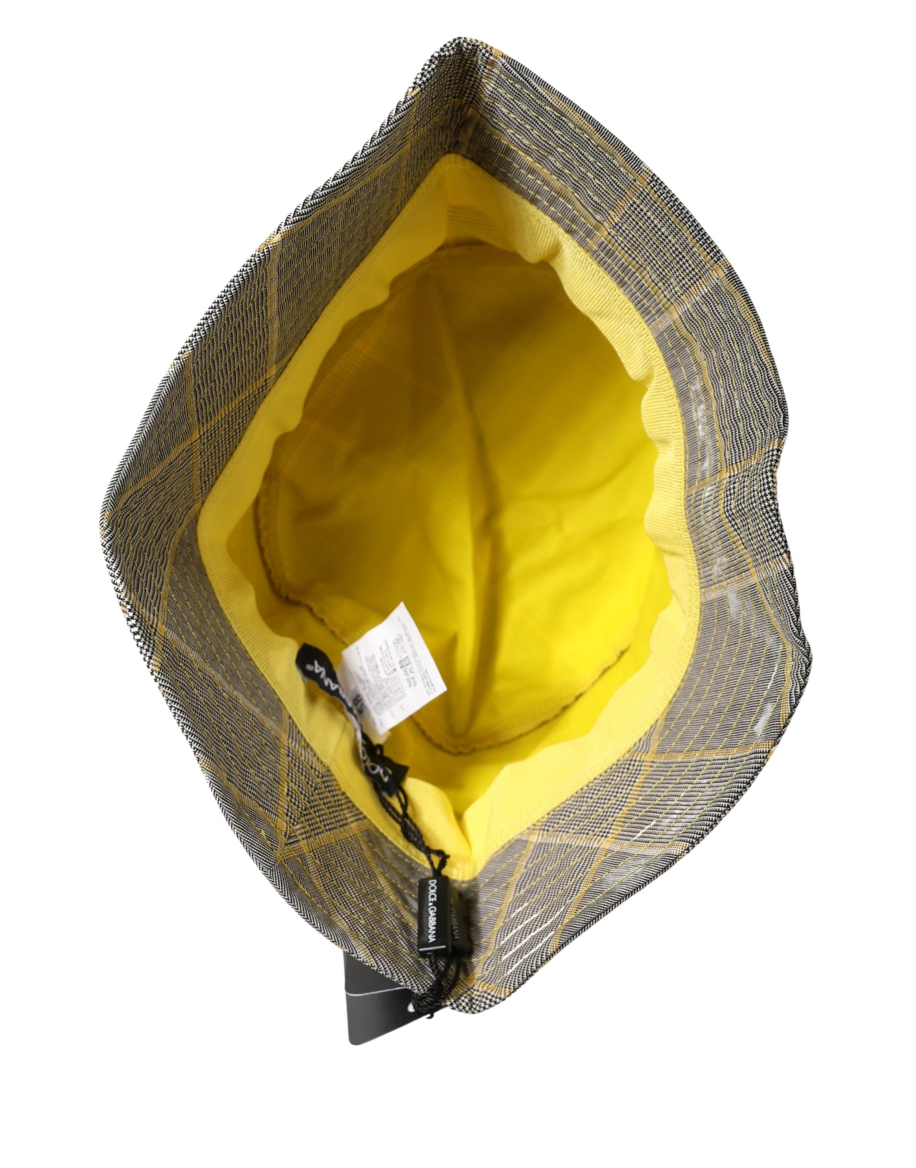 Dolce & Gabbana Men Gray Checkered Bucket Fisherman Capello Hat | Regal Royce