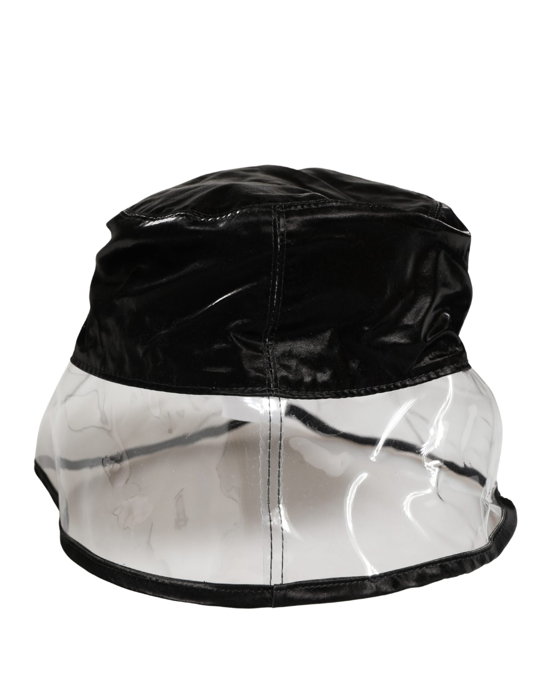 Dolce & Gabbana Black Nylon Plastic Fisherman Bucket Capello Hat | Regal Royce