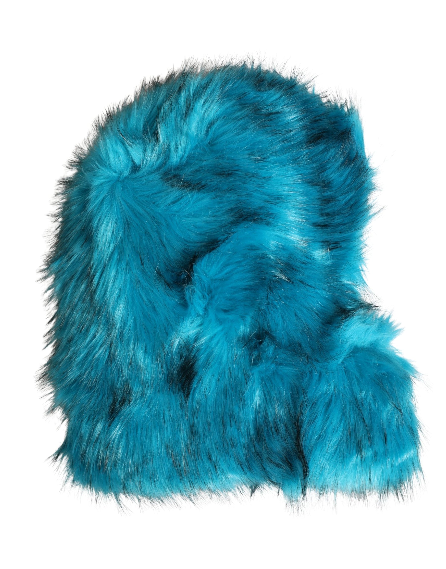 Dolce & Gabbana Blue Modacrylic Fur Women Bucket Capello Hat | Regal Royce