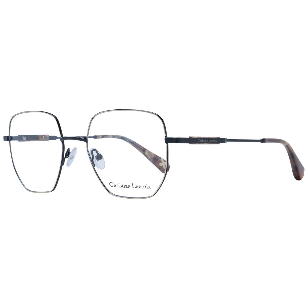 Christian Lacroix Black Stainless Steel Glasses (Frames) | Regal Royce