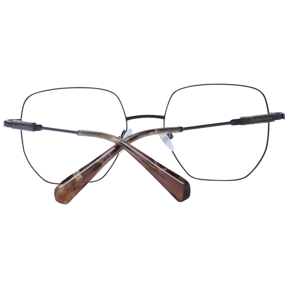 Christian Lacroix Black Stainless Steel Glasses (Frames) | Regal Royce