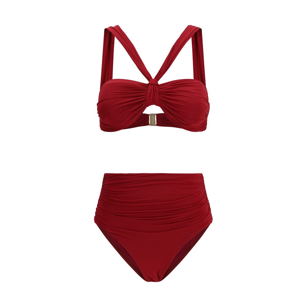 Zimmermann Bordeaux Polyester Bikini | Regal Royce