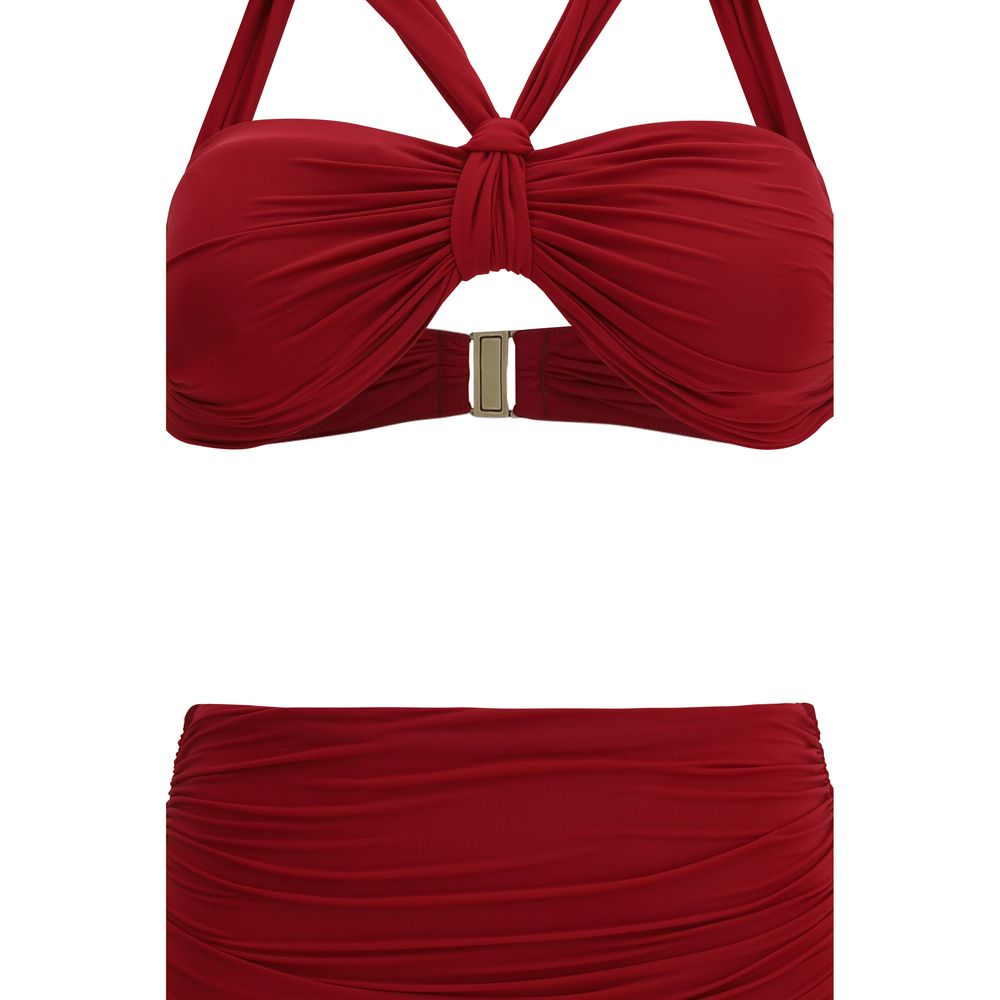 Zimmermann Bordeaux Polyester Bikini | Regal Royce
