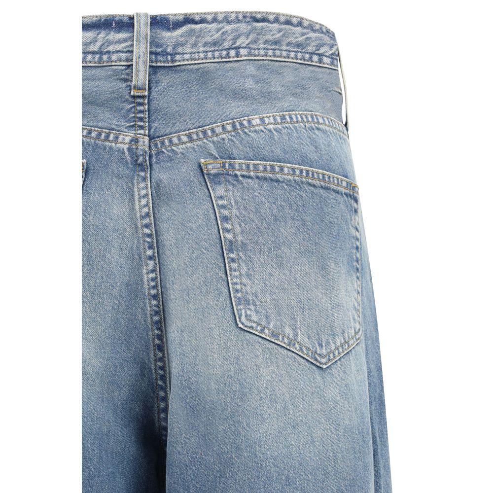 Haikure Blue Cotton Relaxed Fit Jeans | Regal Royce