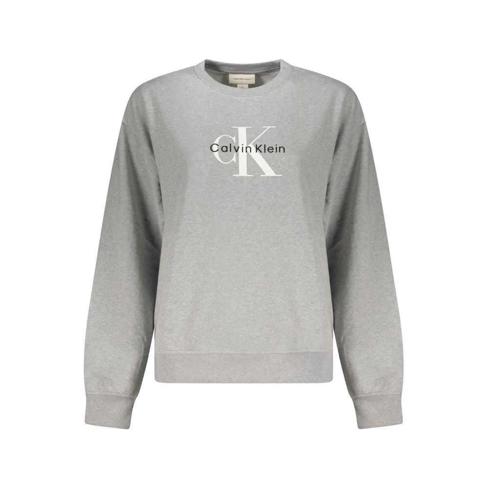 Calvin Klein Grigio Cotton Women Sweatshirt | Regal Royce