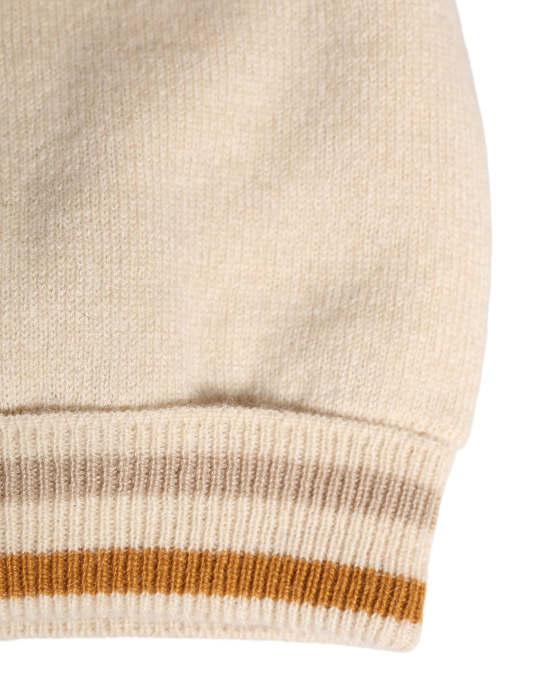 Dolce & Gabbana Beige Cashmere Knitted Women Winter Beanie Hat | Regal Royce