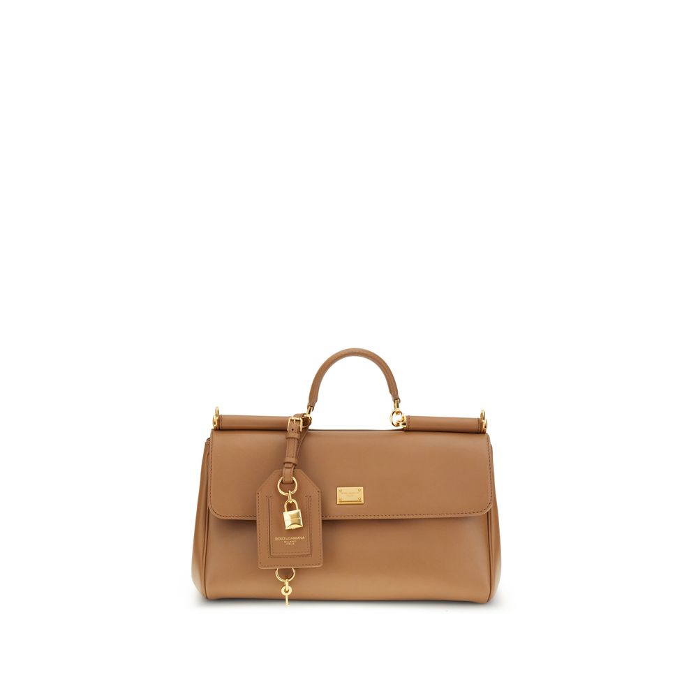 Dolce & Gabbana Beige Calf Leather Bos Taurus Shoulder Bag | Regal Royce
