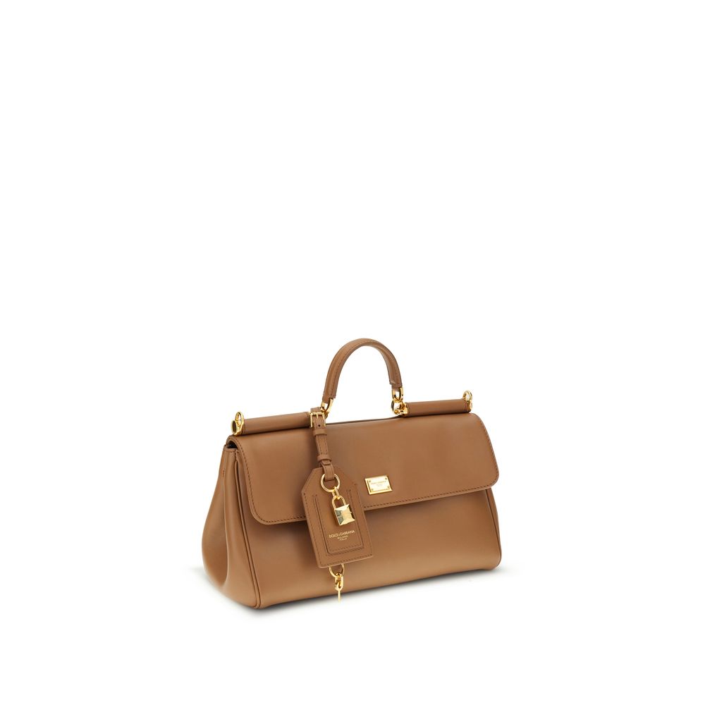 Dolce & Gabbana Beige Calf Leather Bos Taurus Shoulder Bag | Regal Royce