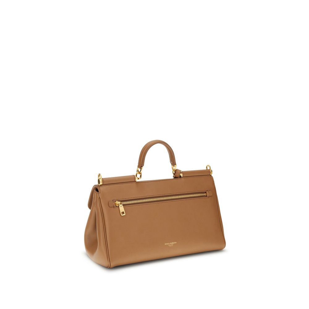 Dolce & Gabbana Beige Calf Leather Bos Taurus Shoulder Bag | Regal Royce