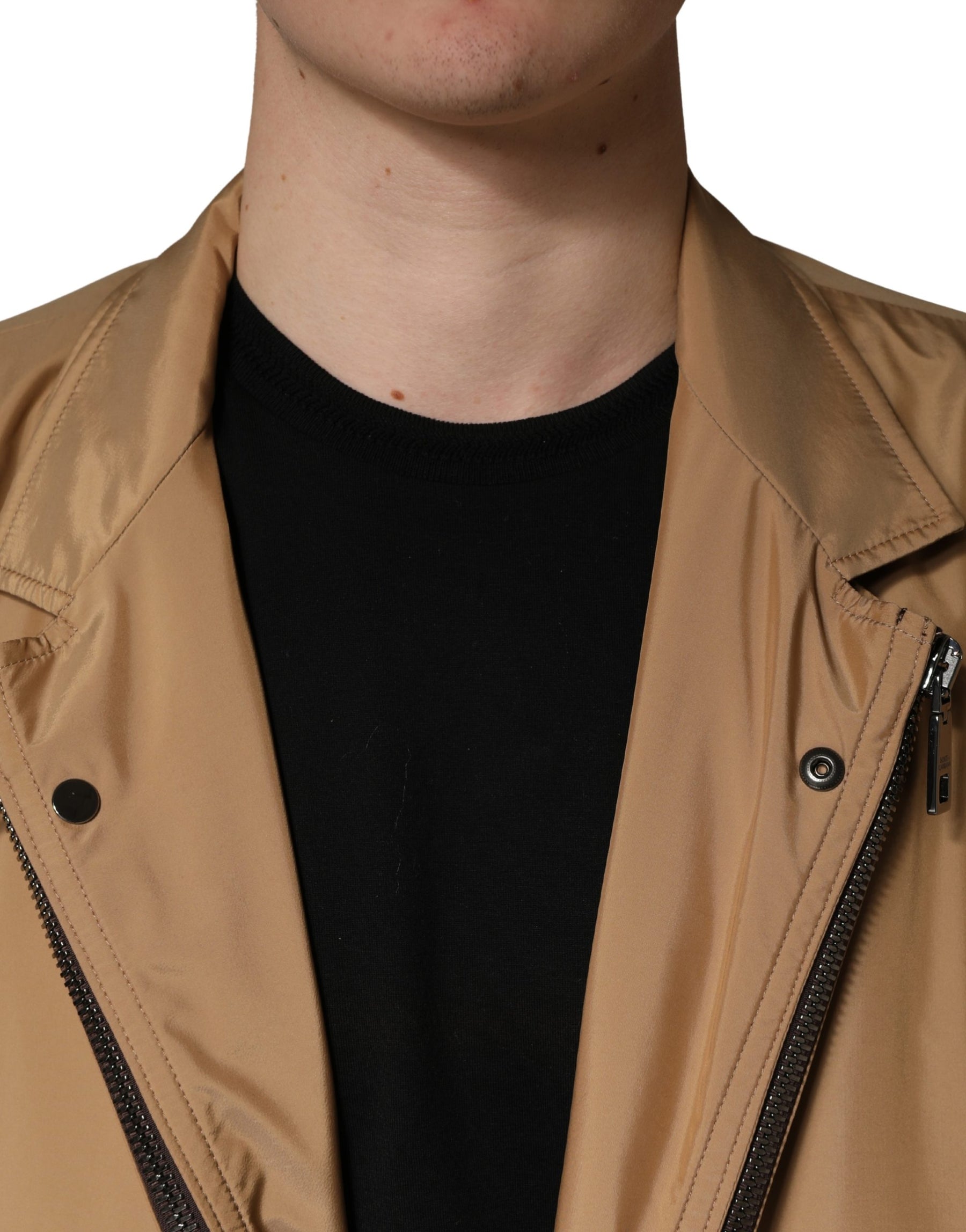Dolce & Gabbana Brown Single Breasted Layered Coat Jacket | Regal Royce