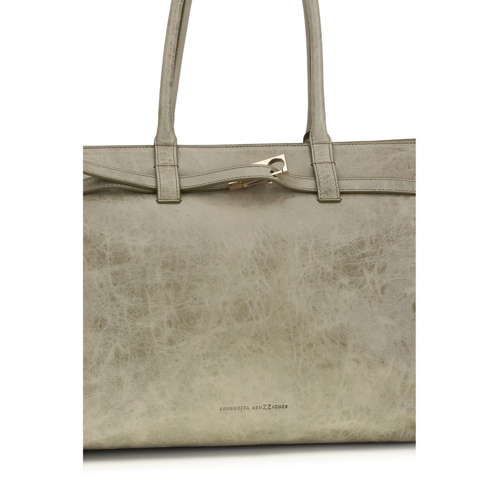 Benedetta Bruzziches Beige Calf Leather Bos Taurus Shoulder Bag | Regal Royce