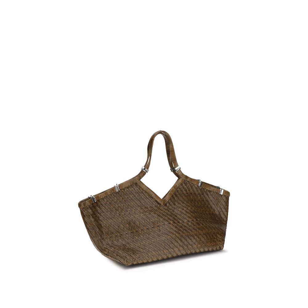 Benedetta Bruzziches Bicolor Buffalo Leather Handbag | Regal Royce